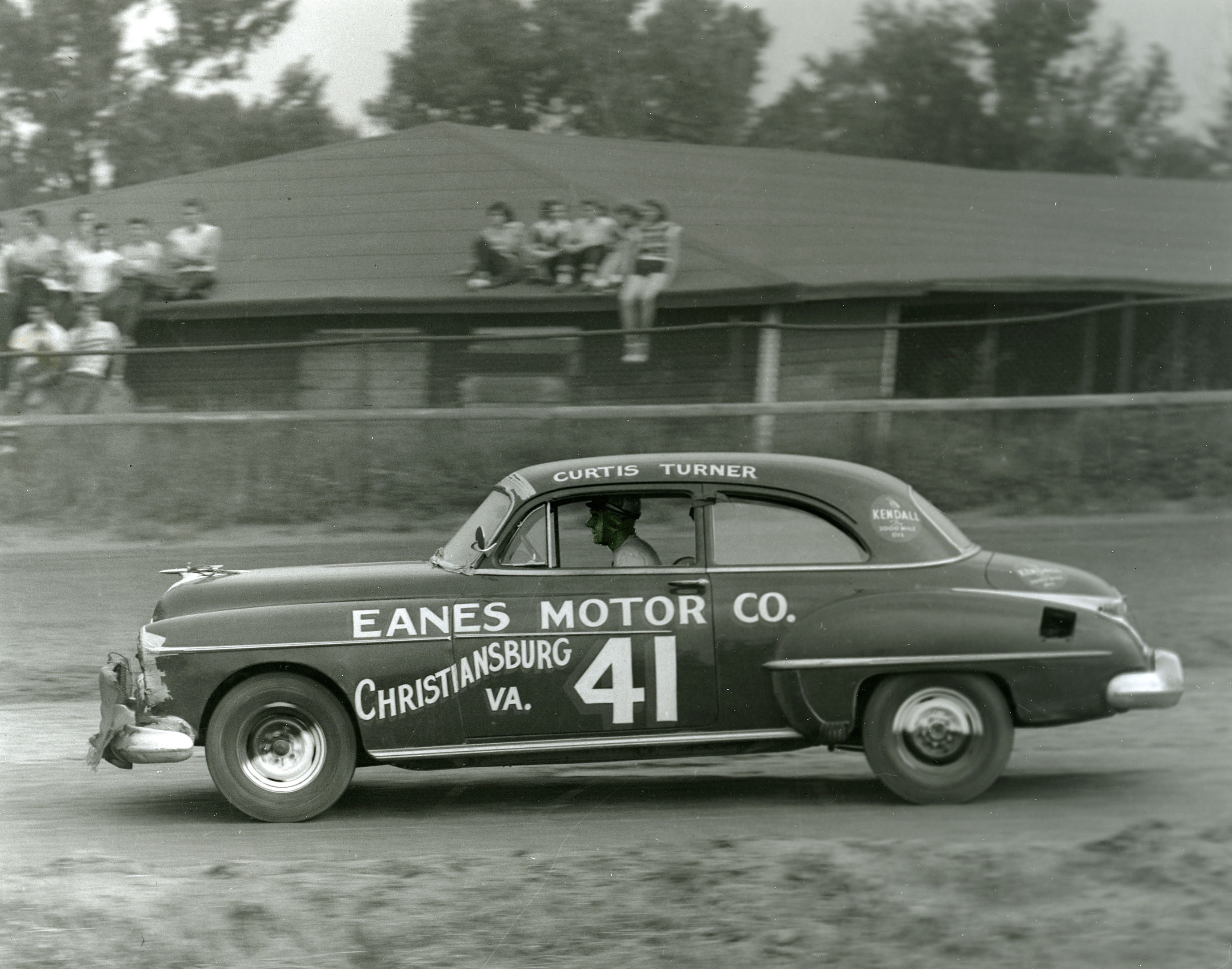 Curtis Turner wins the third race of the 1950 season.