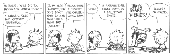 Calvin and Hobbes beanie wienies