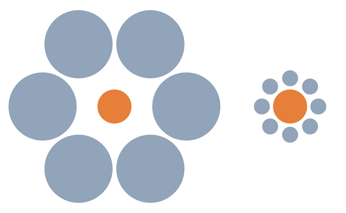 Which Center Dot Is Larger?
